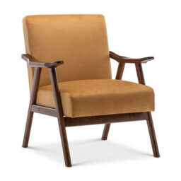 Velvet Gold Selma Accent Chair - thumbnail 3