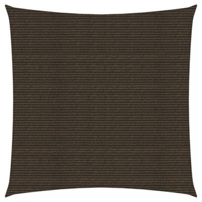 Berkfield Sunshade Sail 160 G/m2 Brown 3.6X3.6 M Hdpe - image 1