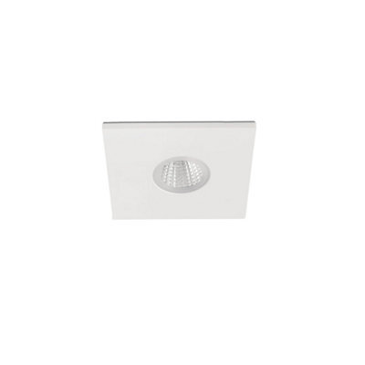 Luminosa Lighting Luminosa Tast Square Recessed Downlight Matt White Ip65 2700K