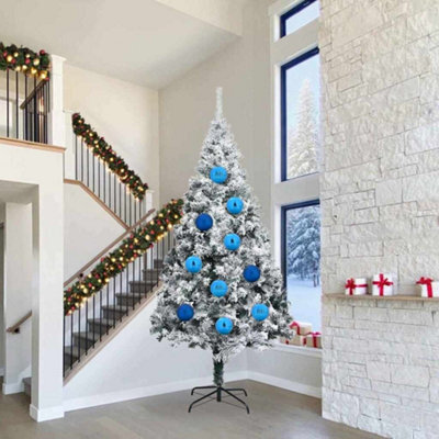 Vidaxl Christmas Bauble Set Xxl 4 Pcs Blue Plastic - image 1