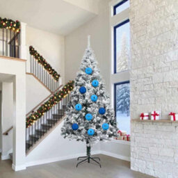 Vidaxl Christmas Bauble Set Xxl 4 Pcs Blue Plastic