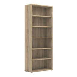 Wyld Haus Dris Oak-Effect Tall Bookcase, 5 Shelves, Natural - thumbnail 2