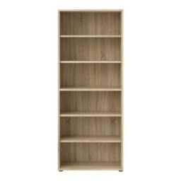 Wyld Haus Dris Oak-Effect Tall Bookcase, 5 Shelves, Natural - thumbnail 3