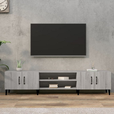 Vidaxl Tv Cabinet Grey Sonoma 180X31.5X40 Cm Engineered Wood - image 1