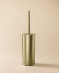Cosmic Toilet Brush, Matt Gold, Freestanding Or Wall-Mounted, Adhesive Or Screw-In, Anti-Corrosion, Start Collection - thumbnail 1
