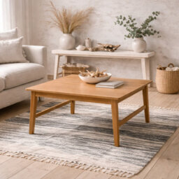 Wyld Haus Meadowrest Square Oak Coffee Table Natural 800 X 800 X 450 mm