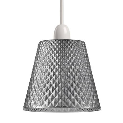 Modern Glass Dome Lamp Shade For Ceiling Or Table Lamps E27 Fit 16Cm Diameter Vintage Industrial Style - image 1