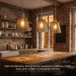 Modern Glass Dome Lamp Shade For Ceiling Or Table Lamps E27 Fit 16Cm Diameter Vintage Industrial Style - thumbnail 3