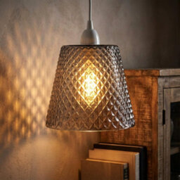 Modern Glass Dome Lamp Shade For Ceiling Or Table Lamps E27 Fit 16Cm Diameter Vintage Industrial Style - thumbnail 2