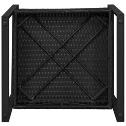 Black 3-Piece Rattan Patio Furniture Set Wicker Bistro Set Outdoor, 2 Chairs  1 Table - thumbnail 4