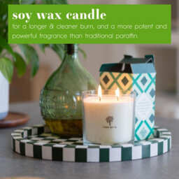 Nicola Spring Tropical Sunrise Scented Candle - 400G 28H Natural Single Wick Soy Wax Aromatherapy Candle Home Fragrance - thumbnail 2
