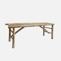 Sweeek. Bamboo Bench Fidji Natural 120X38X46 Cm
