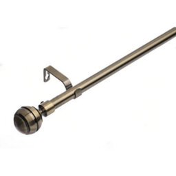 Metal Curtain Pole Track Rail Complete 120----210Cm
