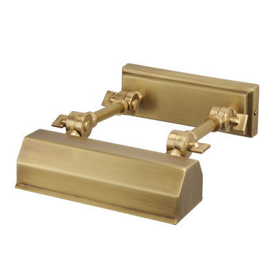 Luminosa Lighting Elstead Chawton 1 Light Small Picture Wall Light Brass, E14 - image 1