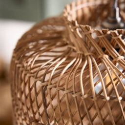 Dibor Boxed Diamond Woven Natural Home Décor Pendant Ceilling Light Shade H31 X D34Cm - thumbnail 5