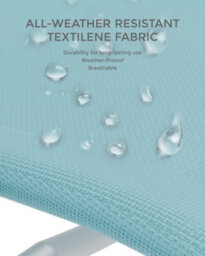 Set Of 2 Textilene Sun Loungers, Ergonomic Chaise Lounge Chairs, All Weather Design For Garden & Poolside - thumbnail 4
