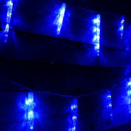 Samuel Alexander 6.9M Icicle Christmas Chaser Lights With 72 Blue Leds - thumbnail 2