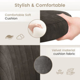 Brown Desk Chair Adjustable Swivel Office Chair Vanity Chair For Home Office New - thumbnail 5