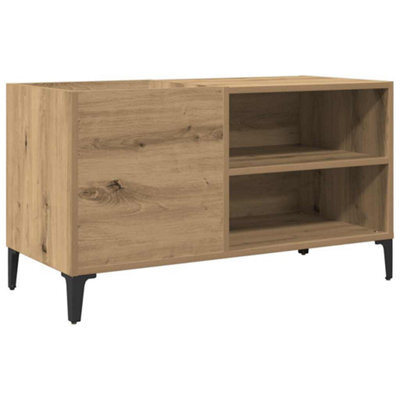 Berkfield Industrial Record Cabinet Artisan Oak 84.5X38X48 Cm Engineered Wood