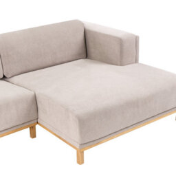 Beliani Corner Sofa 5 Seater Veng Fabric Taupe Left Hand - thumbnail 7