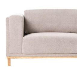 Beliani Corner Sofa 5 Seater Veng Fabric Taupe Left Hand - thumbnail 6