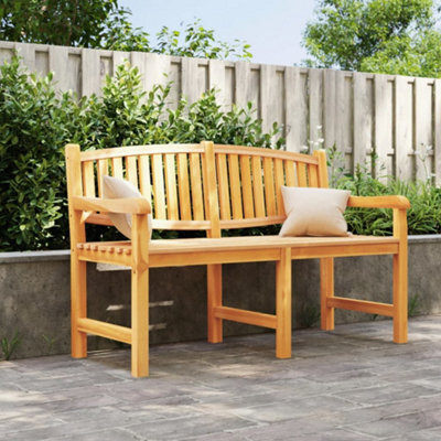 Berkfield Garden Bench 149.5X60X90 Cm Solid Teak Wood - image 1