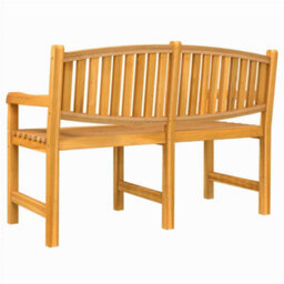 Berkfield Garden Bench 149.5X60X90 Cm Solid Teak Wood - thumbnail 5