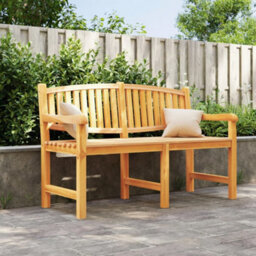 Berkfield Garden Bench 149.5X60X90 Cm Solid Teak Wood - thumbnail 1