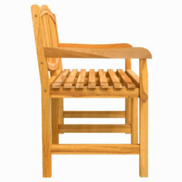 Berkfield Garden Bench 149.5X60X90 Cm Solid Teak Wood - thumbnail 4