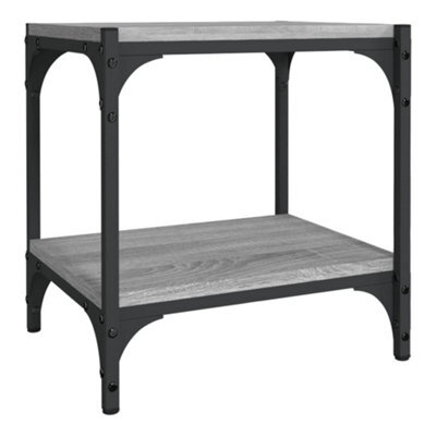 Berkfield Industrial Tv Cabinet Grey Sonoma 40X33X41 Cm Engineered Wood And Steel - image 1