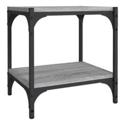 Berkfield Industrial Tv Cabinet Grey Sonoma 40X33X41 Cm Engineered Wood And Steel