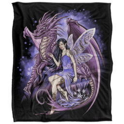 Jq Licensing Protectors Of The Realm Silky Fairy & Dragon Supersoft Blanket Multicoloured (152Cm X 127Cm) - thumbnail 1