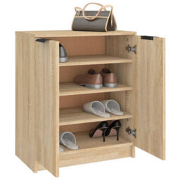 Berkfield Shoe Cabinet Sonoma Oak 59X35X70 Cm Engineered Wood - thumbnail 8