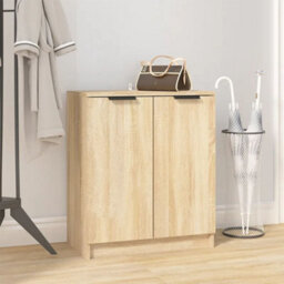 Berkfield Shoe Cabinet Sonoma Oak 59X35X70 Cm Engineered Wood - thumbnail 1