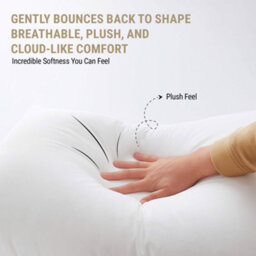 Sleepynights Polycotton Hollowfibre Premium Pillows - 4 Pack - thumbnail 3