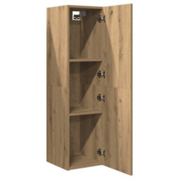 Berkfield Modern Tv Cabinet Artisan Oak 30.5X30X110 Cm Engineered Wood - thumbnail 7
