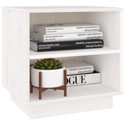 Berkfield Bedside Cabinets 2 Pcs White 40X34X40 Cm Solid Wood Pine - thumbnail 5
