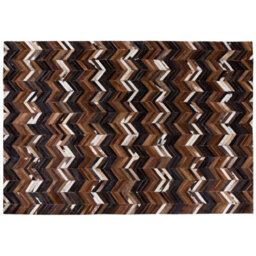 Beliani Rug Balat Brown 160 X 230 Cm Leather - thumbnail 4