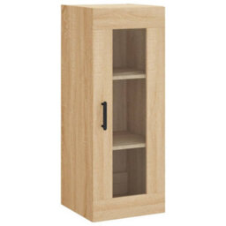 Berkfield Highboard Sonoma Oak 34.5X34X180 Cm Engineered Wood - thumbnail 5