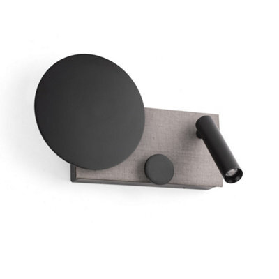 Luminosa Lighting Luminosa Klee Integrated Led Reading Light Wall Light Grey, 2700K - image 1