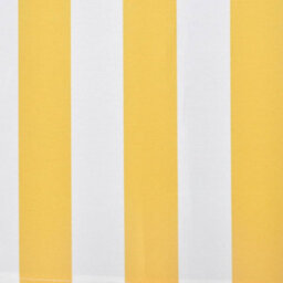 Berkfield Folding Awning Manual Operated 300 Cm Yellow/white - thumbnail 5