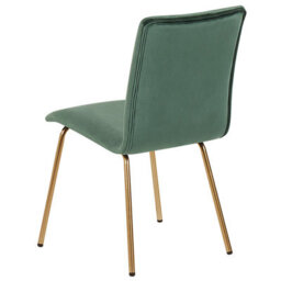 Beliani Set Of 2 Dining Chairs Rubio Velvet Emerald Green - thumbnail 6