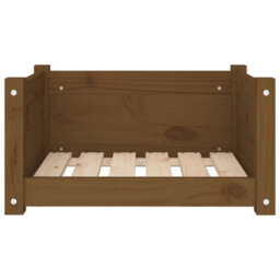 Berkfield Dog Bed Honey Brown 55.5X45.5X28 Cm Solid Pine Wood - thumbnail 5