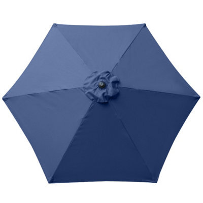 Sundaze Blue Replacement Parasol Fabric Garden Umbrella Canopy Cover For 2.5M 6 Arm Parasols - image 1