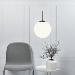 Nordlux Cafe Glass Pendant Light Hand Blown Glass White,mains - thumbnail 1