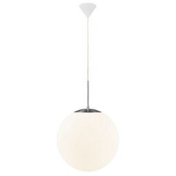 Nordlux Cafe Glass Pendant Light Hand Blown Glass White,mains - thumbnail 2