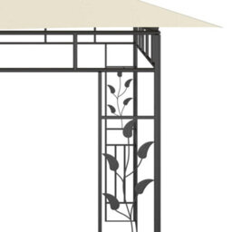 Berkfield Gazebo With Mosquito Net 6X3X2.73 M Cream - thumbnail 5
