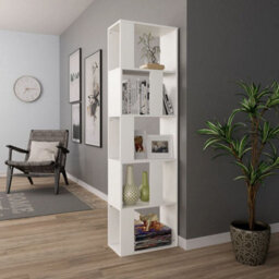 Vidaxl Book Cabinet/room Divider White 45X24X159 Cm Engineered Wood - thumbnail 4