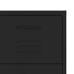 Vidaxl Drawer Cabinet Black 80X35X101.5 Cm Steel - thumbnail 7