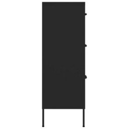 Vidaxl Drawer Cabinet Black 80X35X101.5 Cm Steel - thumbnail 4